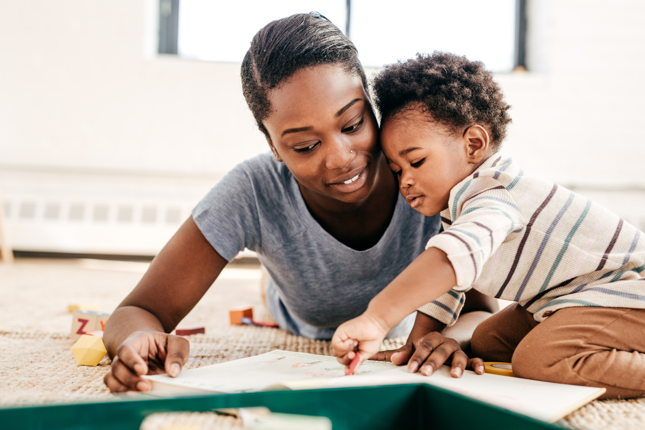 Playing with toddler