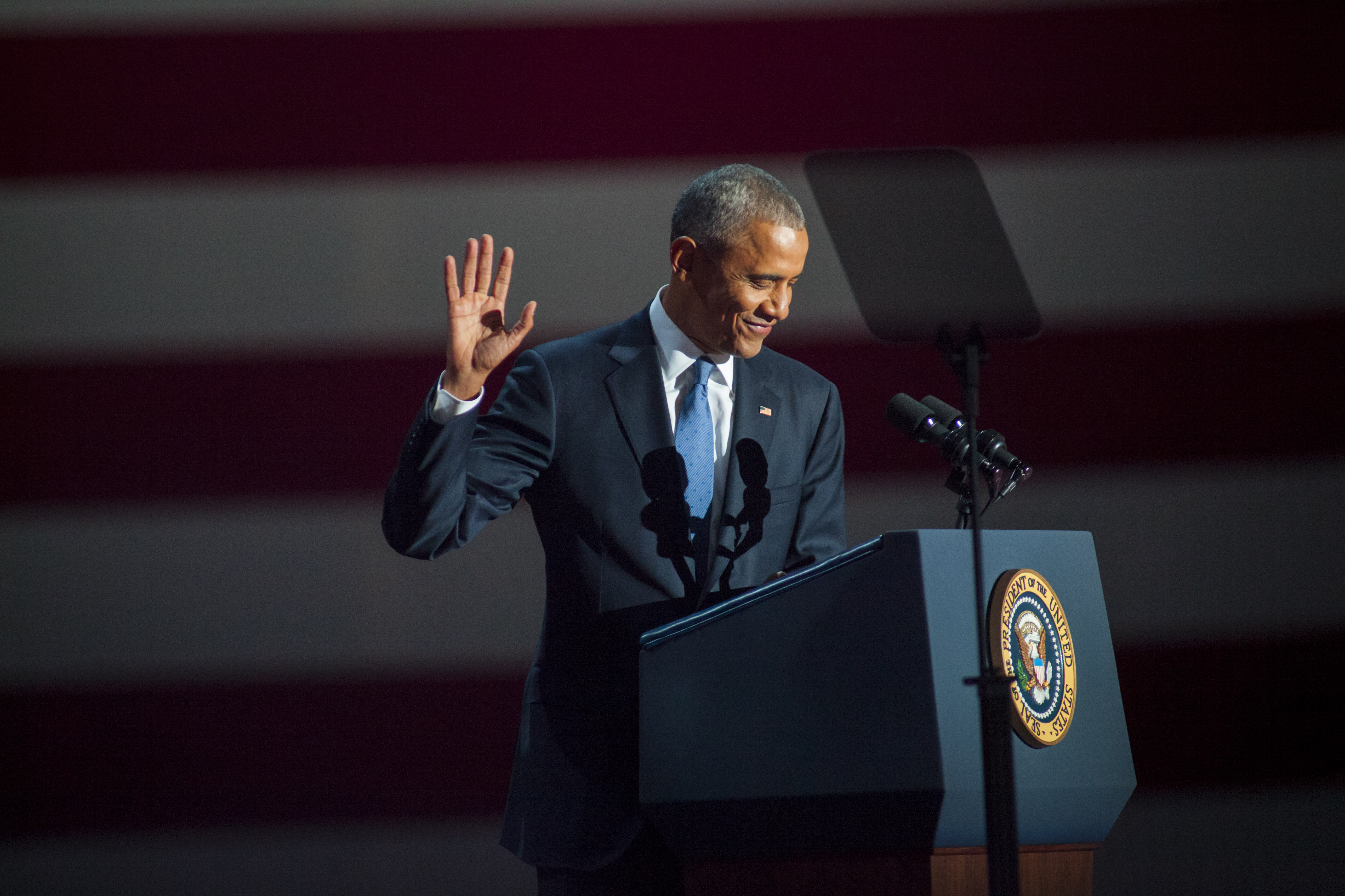 President Obama Delivers Farewell Address In Chicago