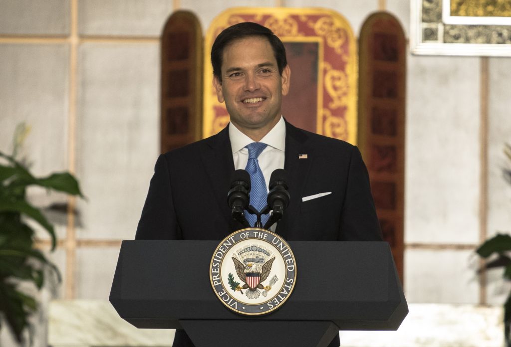 US VP Pence and US Senator Rubio in Florida