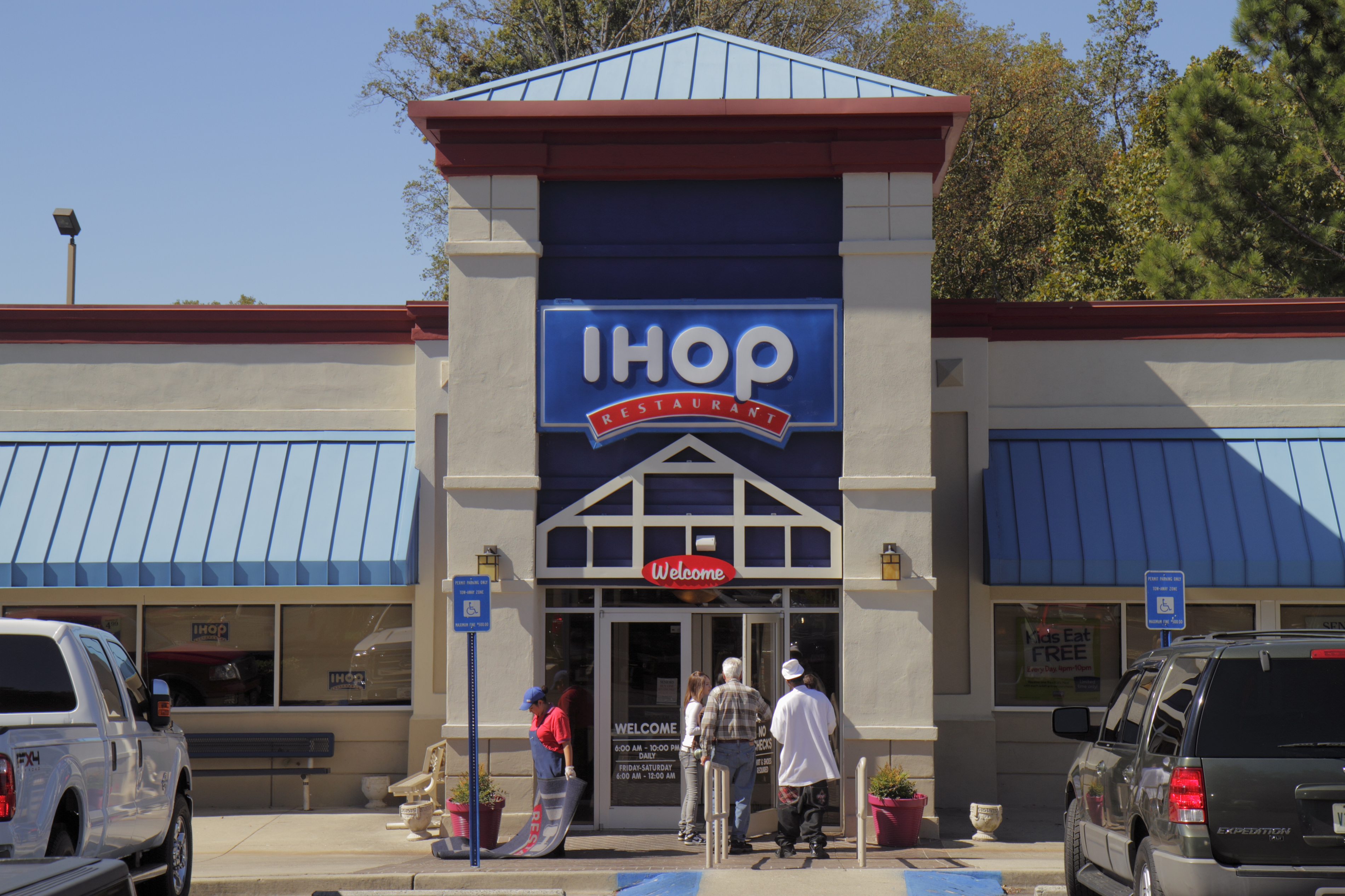 IHop, International House of Pancakes entrance.