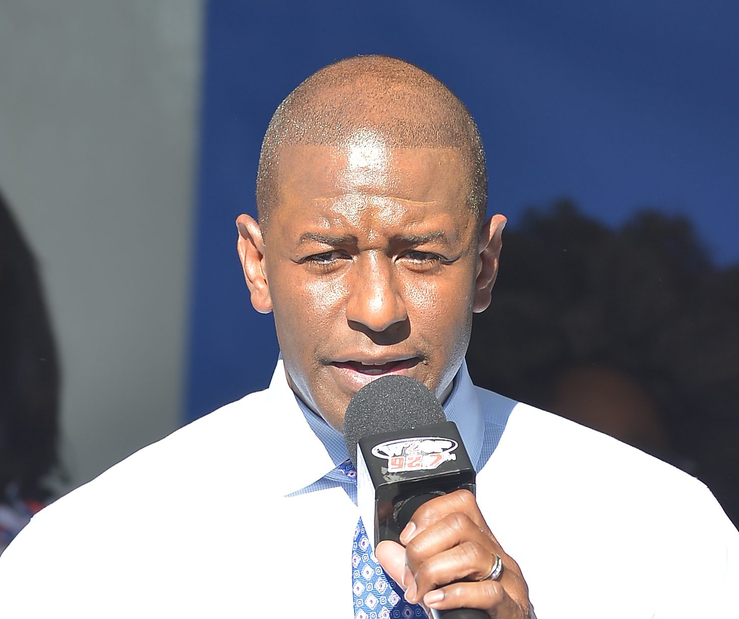 Florida Democratic gubernatorial nominee Andrew Gillum and former Attorney General Eric Holder hold an early voting grassroots event
