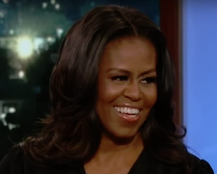 Michelle Obama during an appearance on ABC's Jimmy Kimmel Live!'