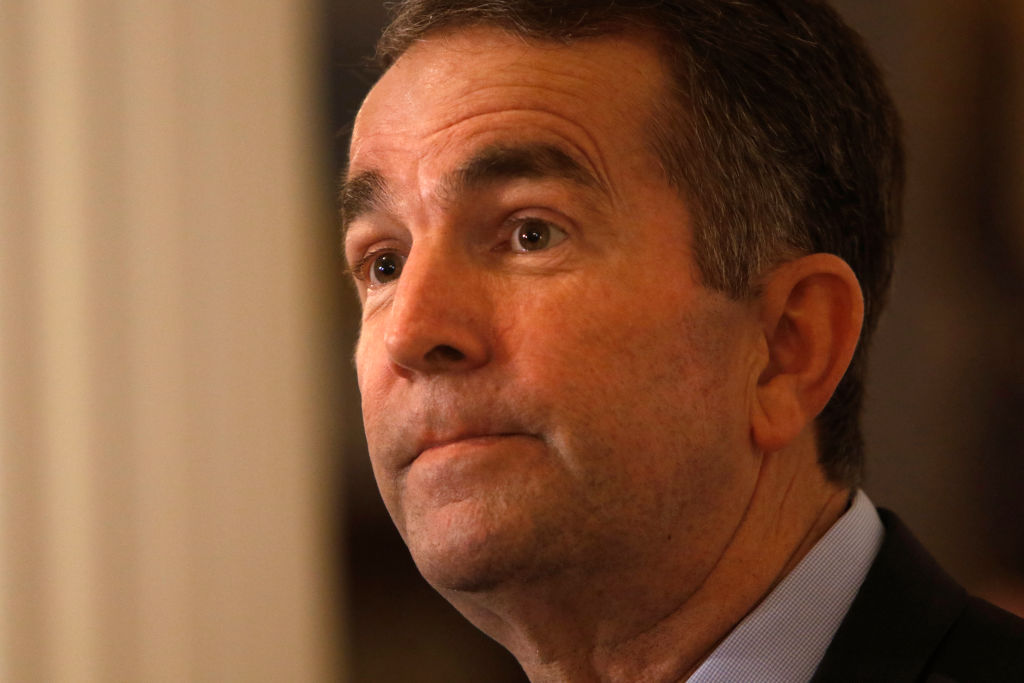 Governor Ralph Northam addresses the media the day after a photo of a person in Blackface and another dressed in a KKK uniform were discovered on his page in his medical school yearbook.