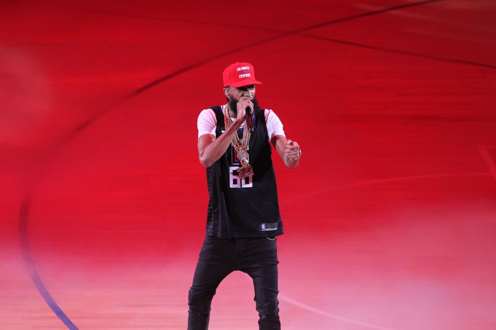Celebrities at the Los Angeles Clippers game