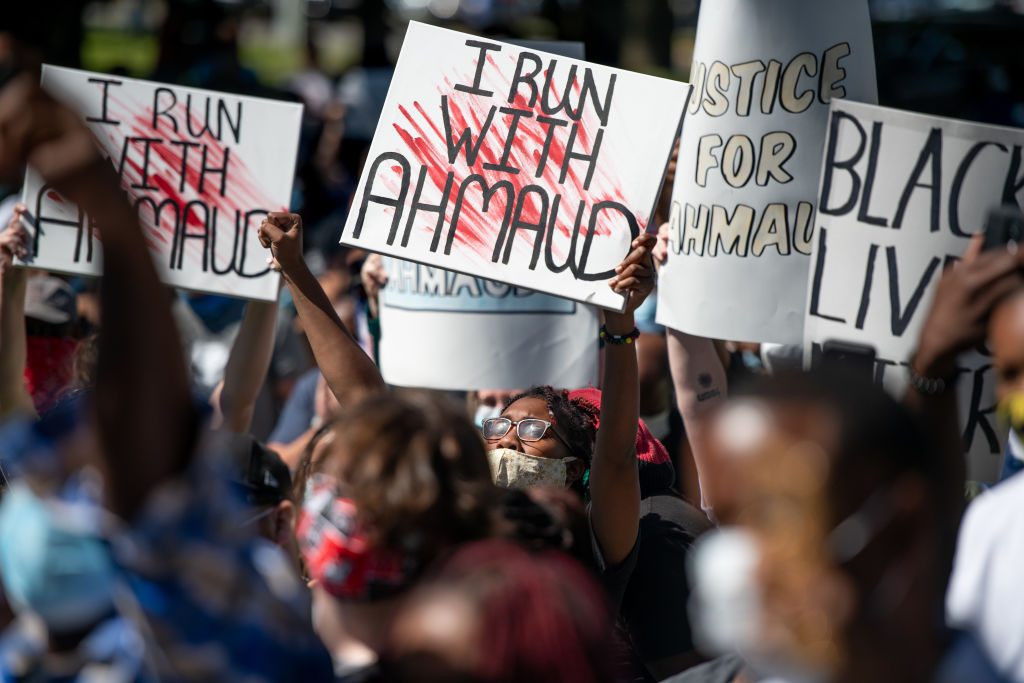 Georgia NAACP Holds Protest For Shooting Death Of Jogger Ahmaud Arbery