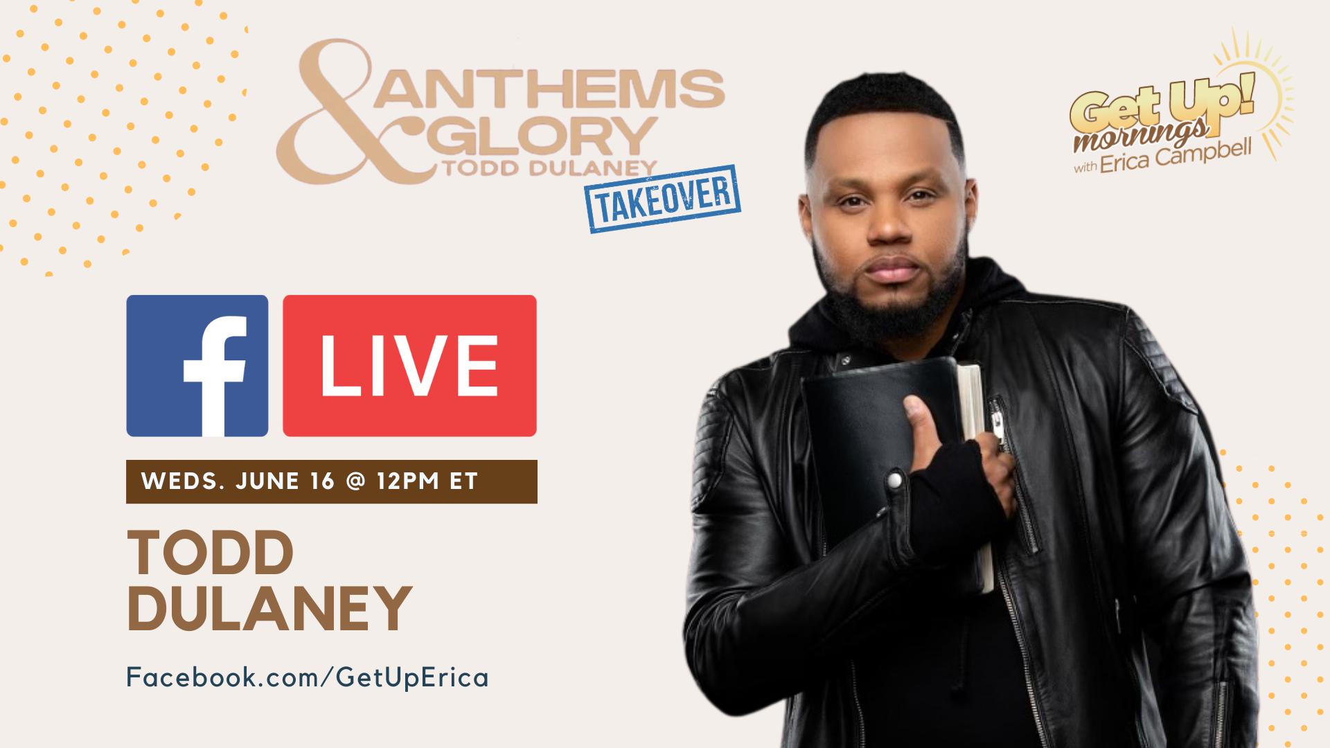 Todd Dulaney fb live takeover