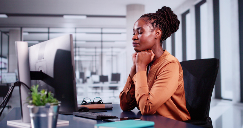 African American Woman Praying. God Seeking Prayer